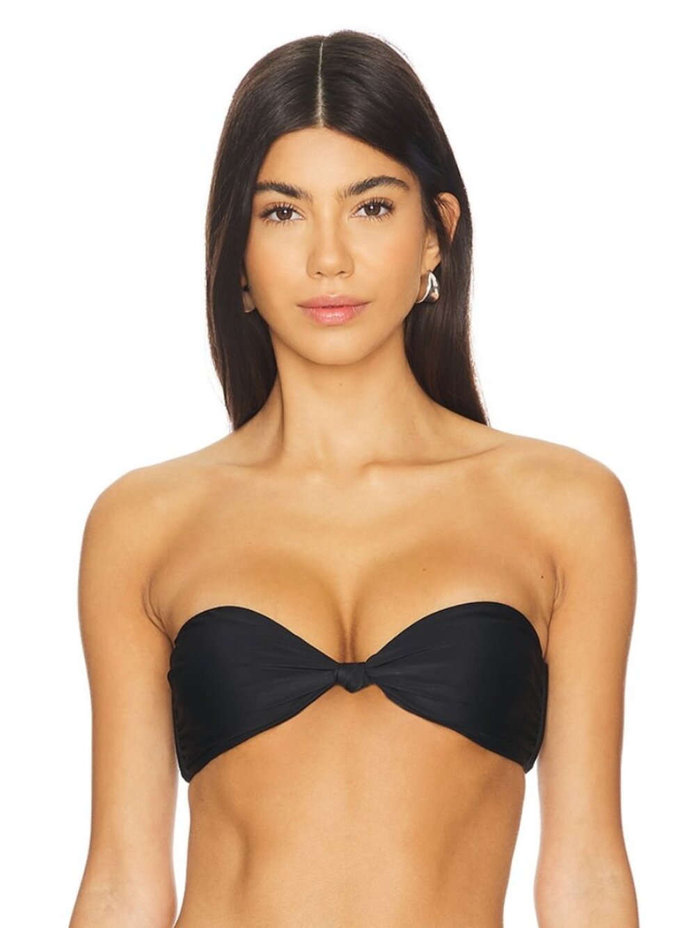 Lovers and Friends Adore You Top in Black strapless bikini swimsuit bandeau - Picture 1 of 6